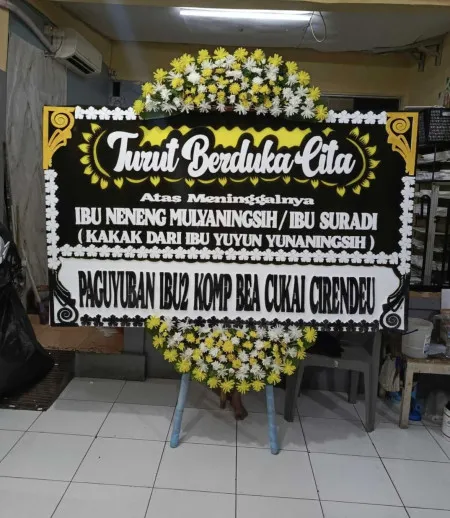 Papan Bunga Duka Bantargebang Bekasi